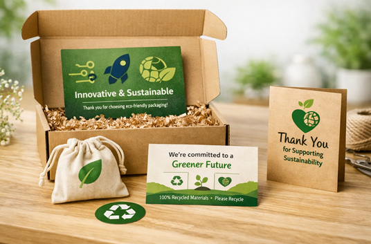 Branded Inserts and Eco-Friendly Messaging